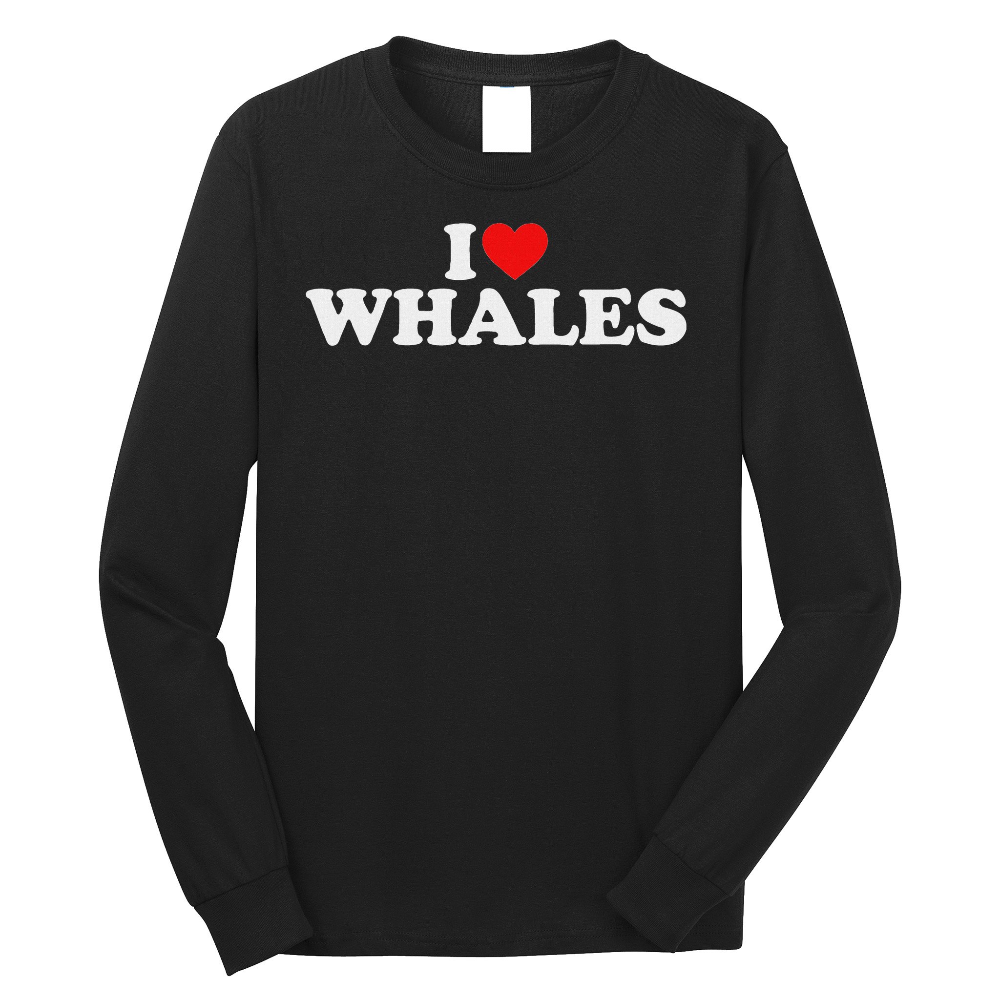 I Love Whales Long Sleeve Shirt