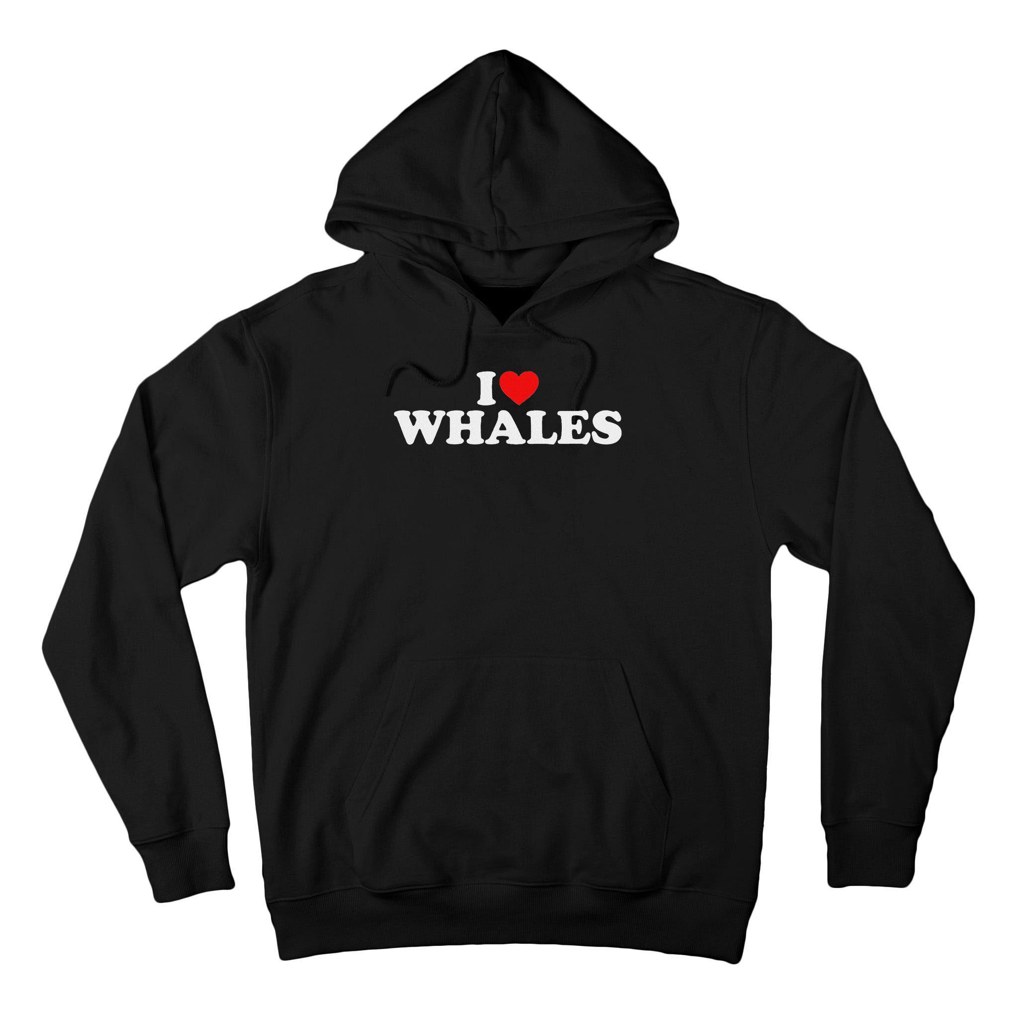 I Love Whales Tall Hoodie