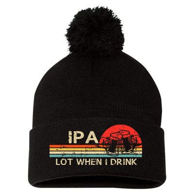 Ipa Lot When I Drink Pom Pom 12in Knit Beanie
