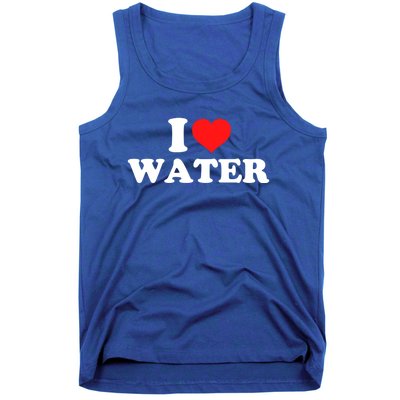 I Love Water Great Gift Tank Top