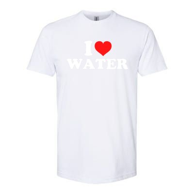 I Love Water Great Gift Softstyle CVC T-Shirt