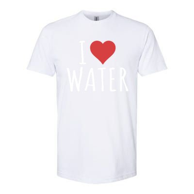 I Love Water Gift Softstyle CVC T-Shirt