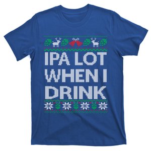 Ipa Lot When I Ugly Christmas Craft Beer Er Gift Cute Gift T-Shirt