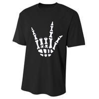 I Love You Sign Language Skeleton Hand ASL Halloween Performance Sprint T-Shirt