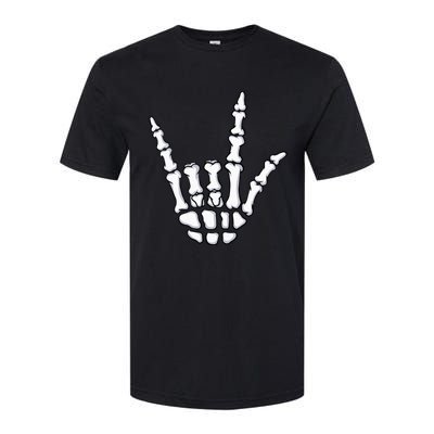 I Love You Sign Language Skeleton Hand ASL Halloween Softstyle CVC T-Shirt