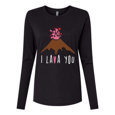 I Lava You Gift Volcanologist Geologist Valentines Day Gift Funny Gift Womens Cotton Relaxed Long Sleeve T-Shirt