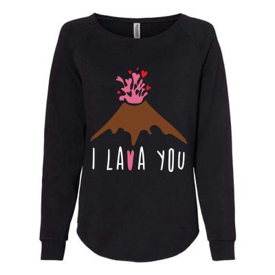 I Lava You Gift Volcanologist Geologist Valentines Day Gift Funny Gift Womens California Wash Sweatshirt