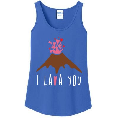 I Lava You Gift Volcanologist Geologist Valentines Day Gift Funny Gift Ladies Essential Tank