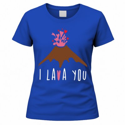 I Lava You Gift Volcanologist Geologist Valentines Day Gift Funny Gift Women's T-Shirt