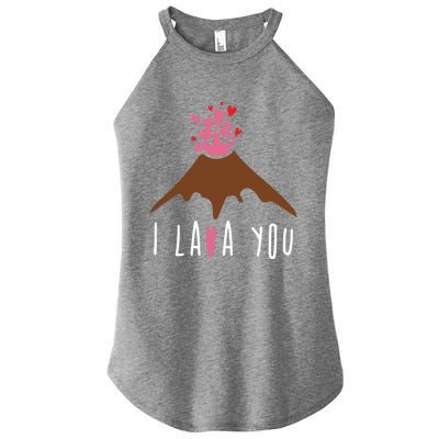 I Lava You Gift Volcanologist Geologist Valentines Day Gift Funny Gift Women's Perfect Tri Rocker Tank