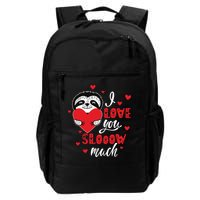 I Love You So Much Cute Sloth Valentines Day Gift Backpack