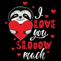 I Love You So Much Cute Sloth Valentines Day Gift Backpack