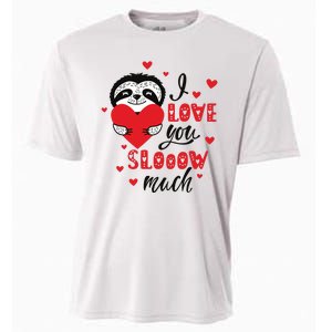 I Love You So Much Cute Sloth Valentines Day Gift Cooling Performance Crew T-Shirt