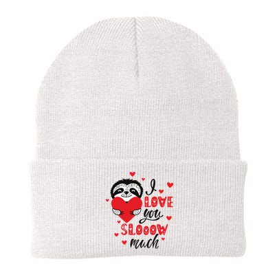 I Love You So Much Cute Sloth Valentines Day Gift Beanie