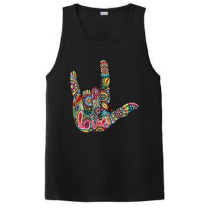 I Love You American Sign Language Gift PosiCharge Competitor Tank