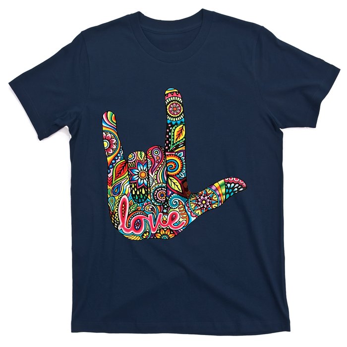 I Love You American Sign Language Gift T-Shirt