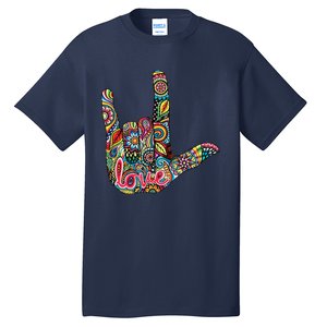 I Love You American Sign Language Gift Tall T-Shirt