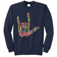 I Love You American Sign Language Gift Tall Sweatshirt