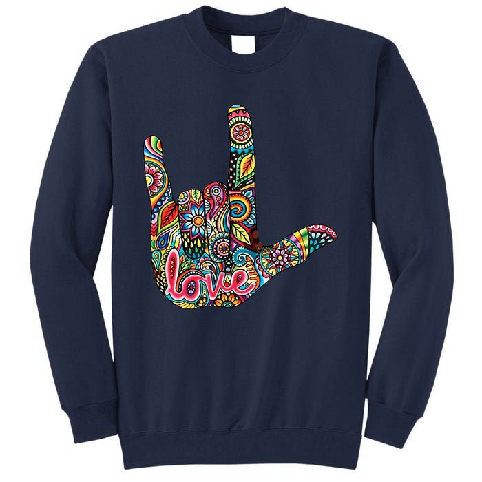 I Love You American Sign Language Gift Tall Sweatshirt