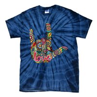 I Love You American Sign Language Gift Tie-Dye T-Shirt