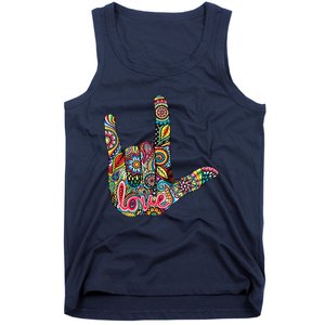 I Love You American Sign Language Gift Tank Top