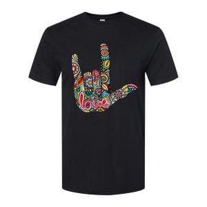 I Love You American Sign Language Gift Softstyle CVC T-Shirt