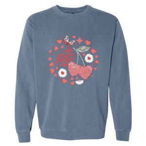 I Love You Cherry Much Valentine's Day For Couple Lover Garment-Dyed Sweatshirt