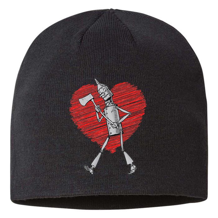 I Love You Wizard Of Oz Tin Man Scribble Heart Sustainable Beanie