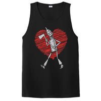 I Love You Wizard Of Oz Tin Man Scribble Heart PosiCharge Competitor Tank