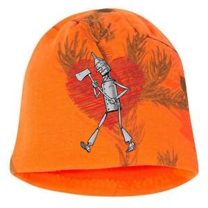 I Love You Wizard Of Oz Tin Man Scribble Heart Kati - Camo Knit Beanie