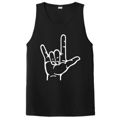 I Love You Sign ASL PosiCharge Competitor Tank