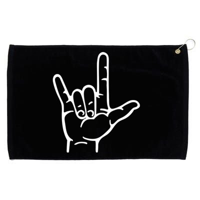 I Love You Sign ASL Grommeted Golf Towel