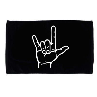 I Love You Sign ASL Microfiber Hand Towel