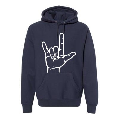 I Love You Sign ASL Premium Hoodie