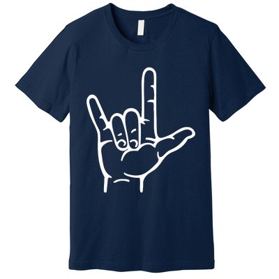 I Love You Sign ASL Premium T-Shirt