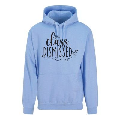 I Love You All Class Dismissed Teacher Last Day Of School Unisex Surf Hoodie