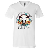 ILl Love You Till My Lungs Give Out I AinT Lyin Western V-Neck T-Shirt