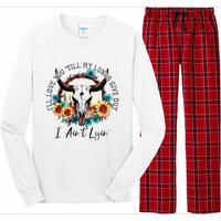 ILl Love You Till My Lungs Give Out I AinT Lyin Western Long Sleeve Pajama Set