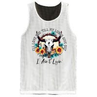 ILl Love You Till My Lungs Give Out I AinT Lyin Western Mesh Reversible Basketball Jersey Tank