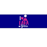 I Lava You Volcano Geologist Humor Valentines Day Gift Bumper Sticker