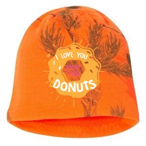 I Love You More Than Donuts Valentines Day Cool Gift Kati - Camo Knit Beanie