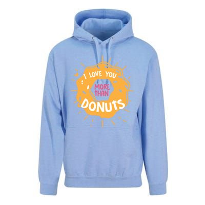 I Love You More Than Donuts Valentines Day Cool Gift Unisex Surf Hoodie