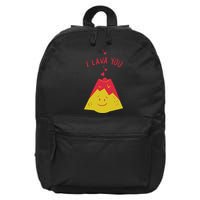 I Lava You Cute Funny Romantic Gift 16 in Basic Backpack