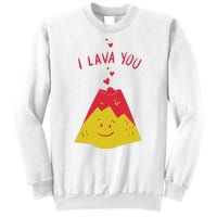 I Lava You Cute Funny Romantic Gift Sweatshirt