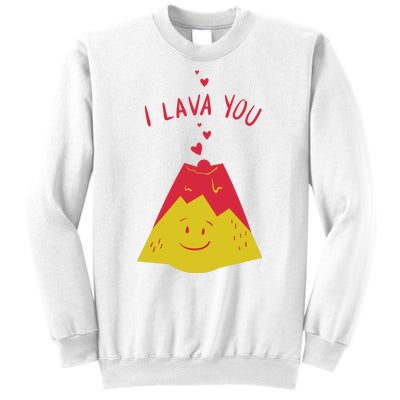 I Lava You Cute Funny Romantic Gift Sweatshirt