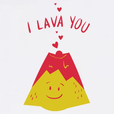 I Lava You Cute Funny Romantic Gift T-Shirt