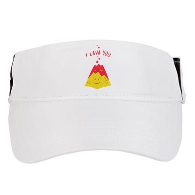 I Lava You Cute Funny Romantic Gift Adult Drive Performance Visor