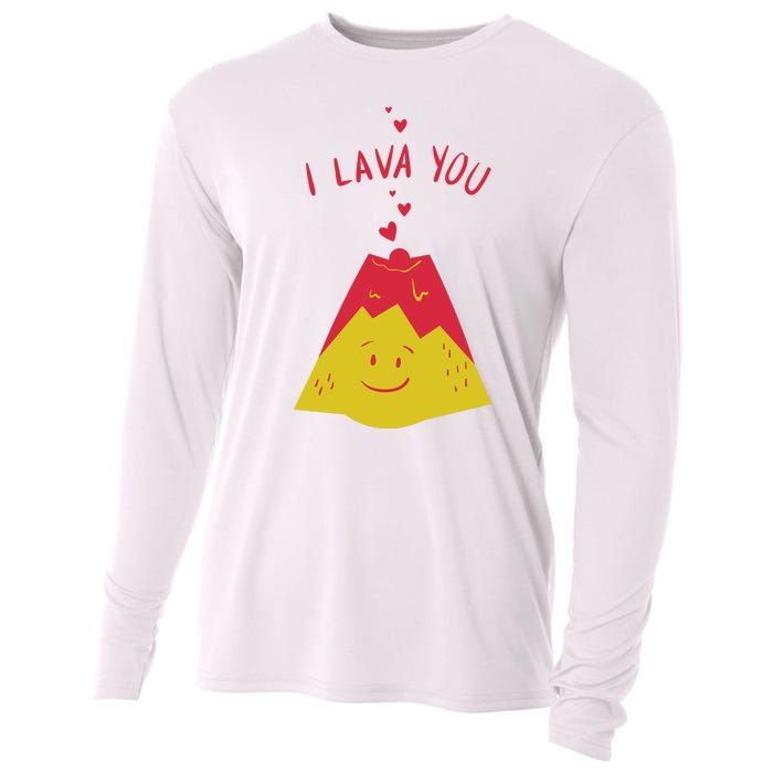 I Lava You Cute Funny Romantic Gift Cooling Performance Long Sleeve Crew