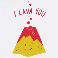 I Lava You Cute Funny Romantic Gift Trucker Hat