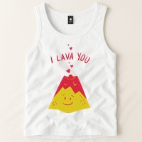 I Lava You Cute Funny Romantic Gift Tank Top